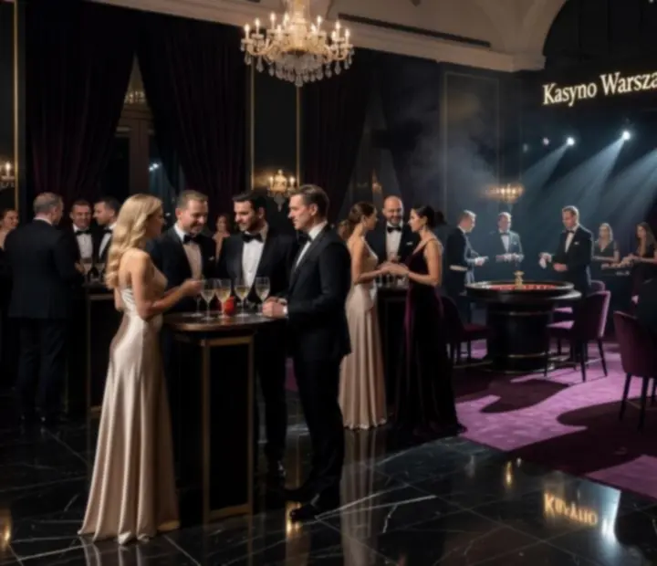 Elegancko zaaranżowany wieczorny event z kasynową strefą rozrywki